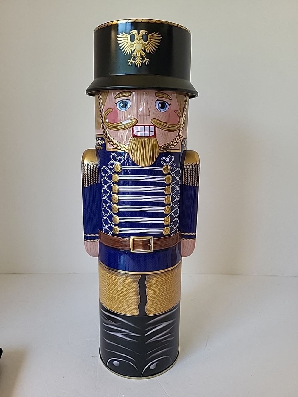 2000 Harry London Nutcracker Soldier Decorative Tin - 12"